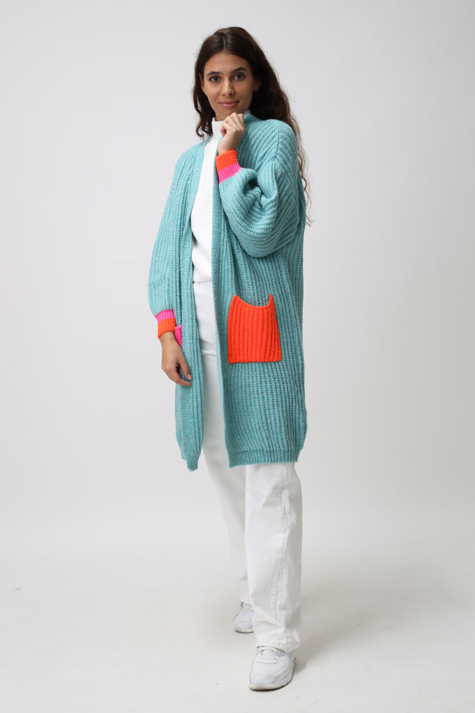 Cardigan mit bunten Taschen TAMBA