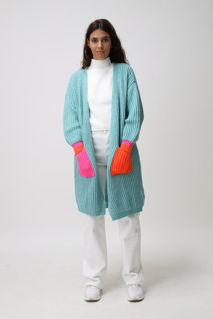 Cardigan mit bunten Taschen TAMBA