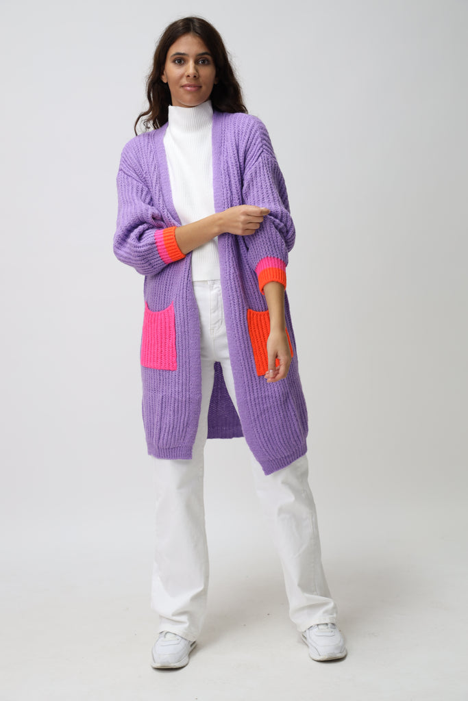Cardigan mit bunten Taschen TAMBA