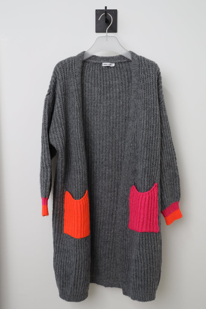 Cardigan mit bunten Taschen TAMBA