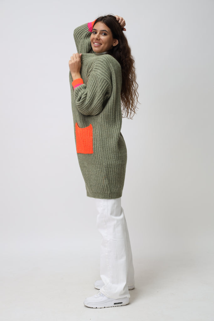 Cardigan mit bunten Taschen TAMBA