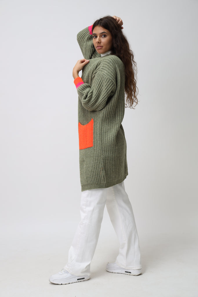 Cardigan mit bunten Taschen TAMBA