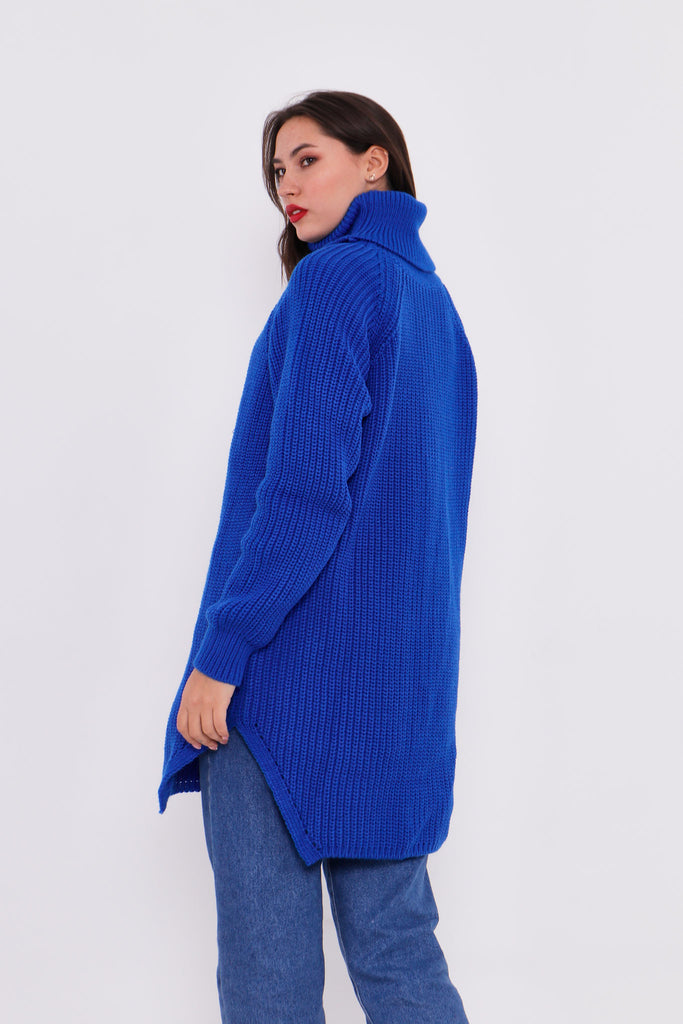 Grobstrick-Pullover mit Rollkragen TAMBA
