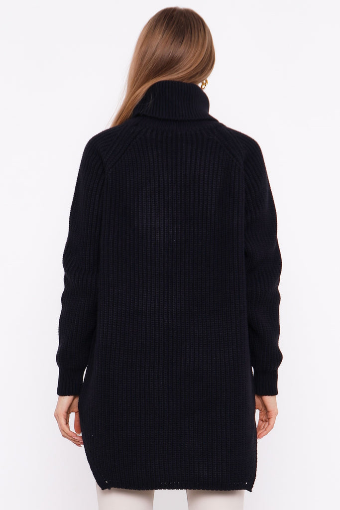 Grobstrick-Pullover mit Rollkragen TAMBA