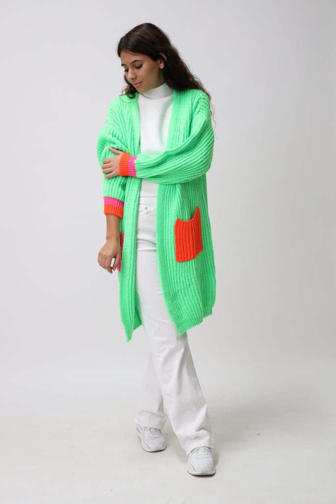 Cardigan mit bunten Taschen TAMBA