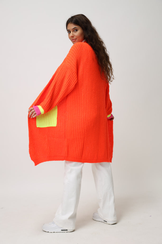 Cardigan mit bunten Taschen TAMBA