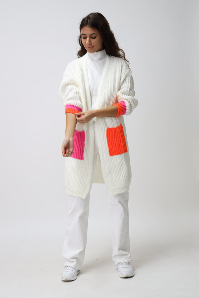 Cardigan mit bunten Taschen TAMBA